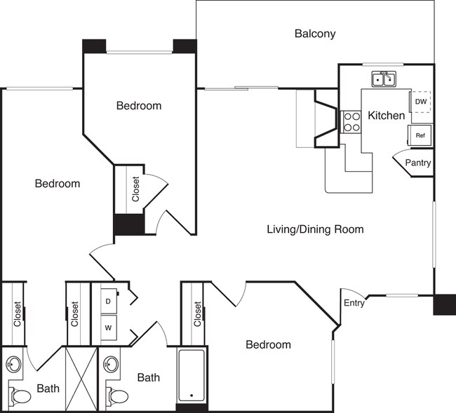 Unit 692-2305 698-304 floor plan